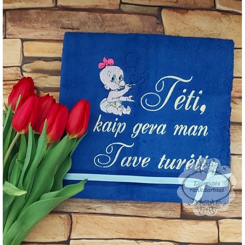 Siuvinėtas rankšluostis