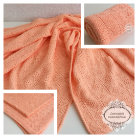 Medvilninis persiko spalvos pledukas