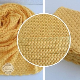 Medvilninis geltonos spalvos pledukas