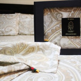 Prabangus Dvigulis Luxury Satino patalynės komplektas "Luxury Sleep" 200x220, 50x70