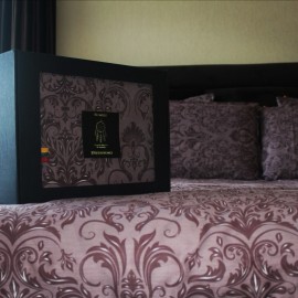 Prabangus Dvigulis Luxury Satino patalynės komplektas "Dark Evening"  200x220,50x70