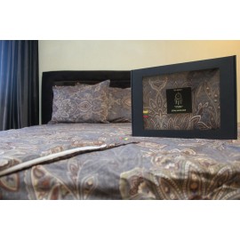 Prabangus Dvigulis Luxury Satino patalynės komplektas "Romantic Night"  200x220,50x70