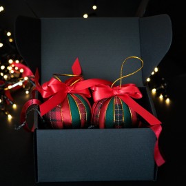 Kalėdinių žaisliukų rinkinys "Kalėdinė Klasika" (2 vnt.)