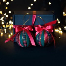 Kalėdinių žaisliukų rinkinys "Kalėdinė Klasika" (2 vnt.)