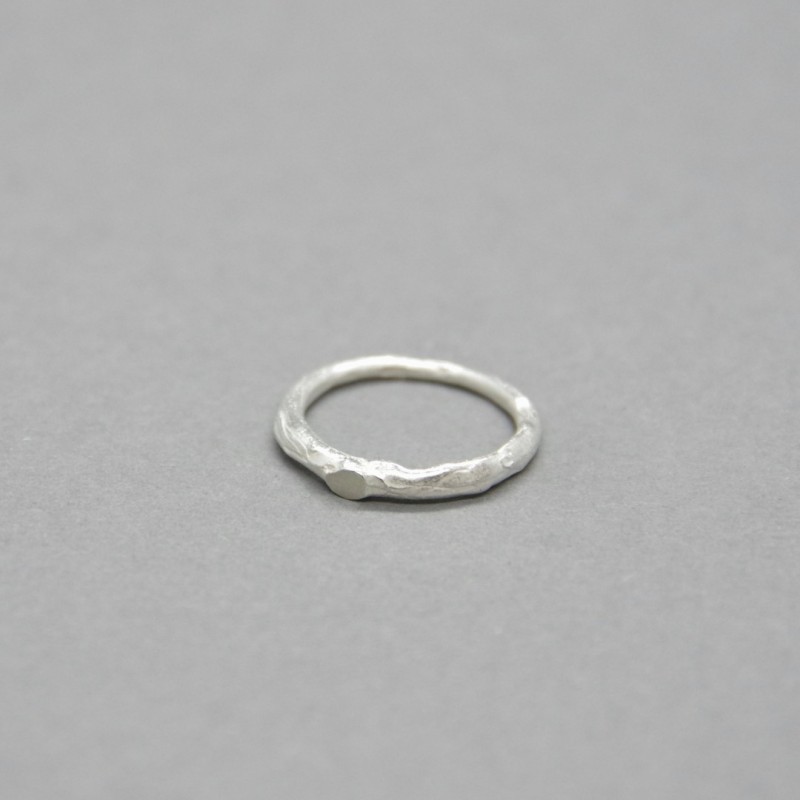 Žiedas_Jaukiai grubus_Sidabras