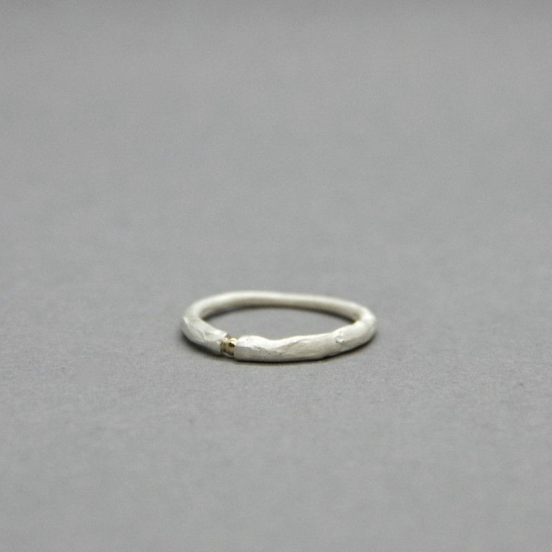 Žiedas_Garstyčios grūdelis II_Sidabras_Auksas