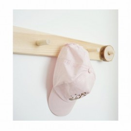 7 kabliukų medinė kabykla (tiesūs kabliukai)