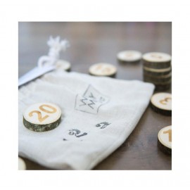 123 - Skaičiai ant medinių diskelių (1-20)