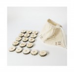 123 - Skaičiai ant medinių diskelių (1-12)