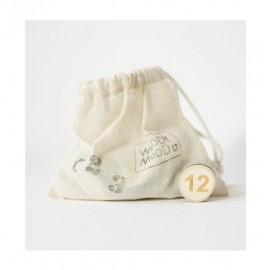 123 - Skaičiai ant medinių diskelių (1-12)