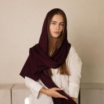 Raudono vyno spalvos merino vilnos šalikas Raudono vyno spalvos merino vilnos šalikas