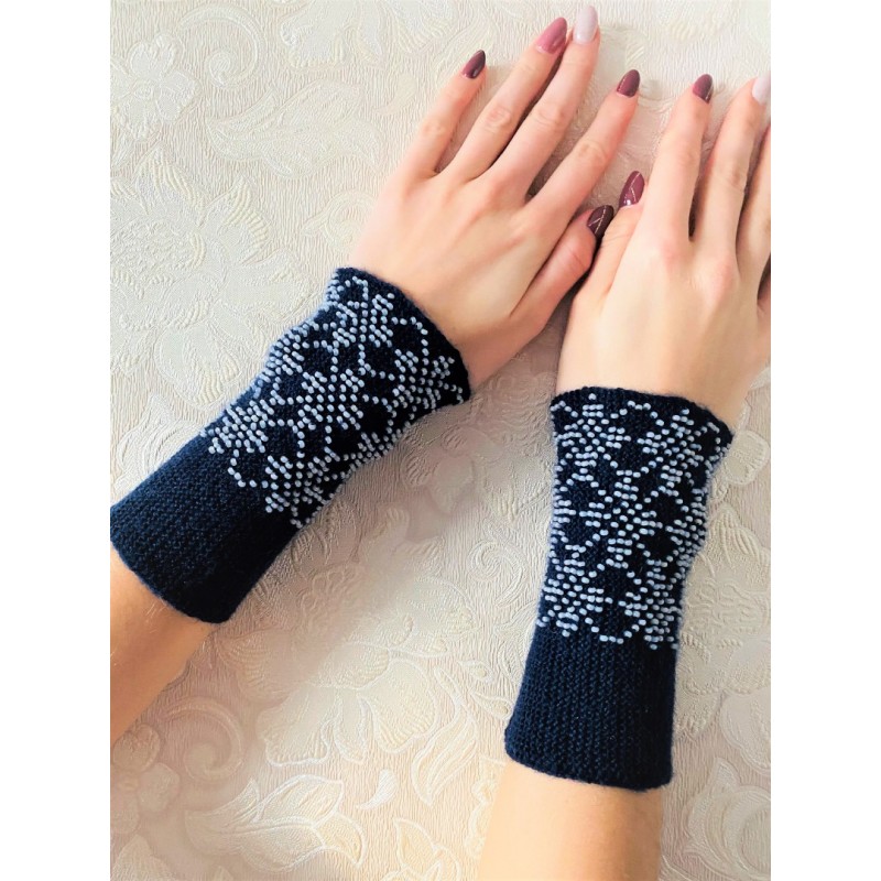 Riešinės tamsiai mėlynos spalvos 16X8cm