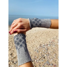 Riešinės pilkos spalvos su hematito karoliukais 15X7,5cm