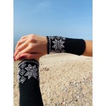 Riešinės juodos spalvos 15X8,5cm