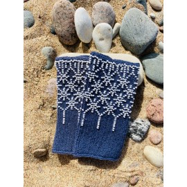 Riešinės pilkšvai-melsvos spalvos 15X7,5cm