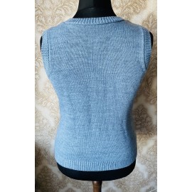 Megzta liemenė iš alpakos, vilnos ir šilko 