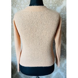 Megztas megztinis iš alpakos su šilku prinokusio abrikoso spalvos