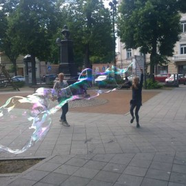 Burbulų lazdelės, mėlynos, viena pora