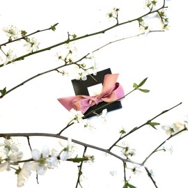 Mini keramikos auskarai "Pavasario paukšteliai"