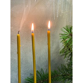 Natūralios bičių vaško žvakės, 10vnt.