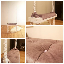 Medinės supynės-violetas