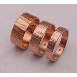 Varinis kalinėtas žiedas 8 mm pločio