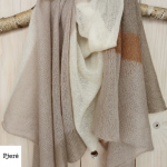 Šalikas skraistė iš moheros su šilku