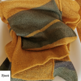 Šalikas skraistė iš moheros su šilku