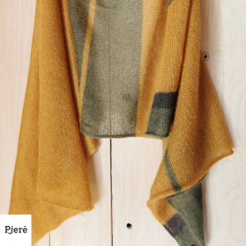 Šalikas skraistė iš moheros su šilku