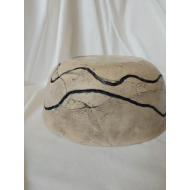 Didelis, rankų darbo dubuo  "Šaknys"