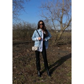 Gyvatės odos ankų darbo odinė rankinė