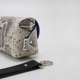 Gyvatės odos ankų darbo odinė rankinė