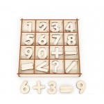 Skaičių rinkinys su dėžute