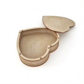 Medinė dėžutė "Širdis"