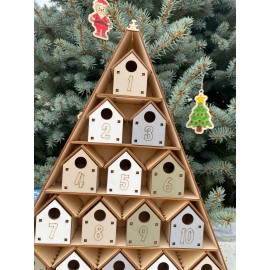 Dažytas Kalėdų advento kalendorius