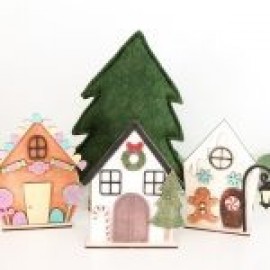Kūrybinis rinkinys vaikams Kalėdų namelis
