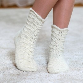 Baltos  kojinės „Bangelės“