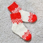 Vaikiškos vilnonės kojinės „Sniegulės“