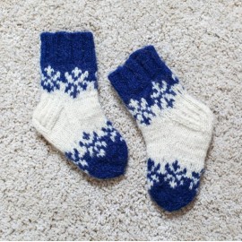 Vilnonės kojinės mažyliams „Sniegulės“ 