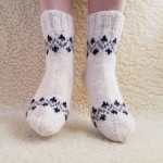 Kojinės „Kurapkytė rugiuos“