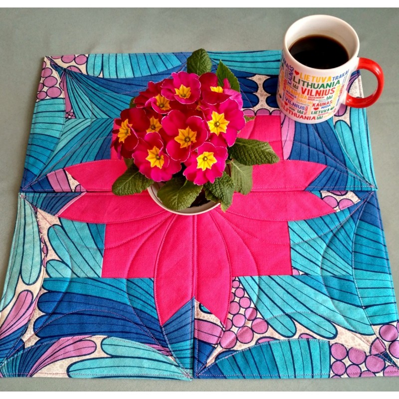 SERVETĖLĖS  (KOMPLEKTAS 4 vnt. mėlynos ) 