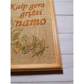 Paveikslas siuvinėtas  "Namučiai"