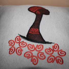 Siuvinėta pagalvė "Afrika 2"