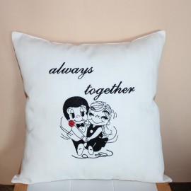 Dekoratyvinė pagalvė " Visada kartu"