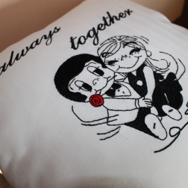 Dekoratyvinė pagalvė " Visada kartu"