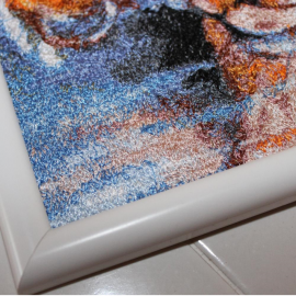 Siuvinėtas paveikslas "Arbata dviese"