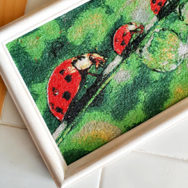 Siuvinėtas paveikslas " Boružė"