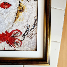 Siuvinėtas paveikslas" Dama 1"