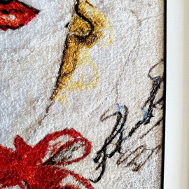 Siuvinėtas paveikslas" Dama 1"