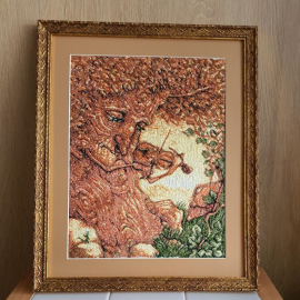 Siuvinėtas paveikslas"Grojantis medis"